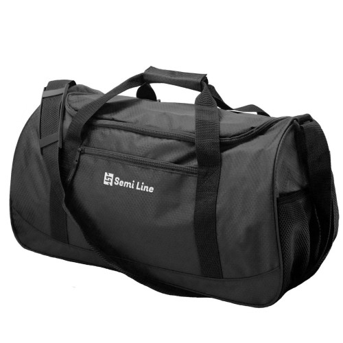 Сумка дорожня Semi Line 40 Black (A3043-2) об’єм 40 л водостійкий поліестер 4 кишені для подорожей та фітнесу