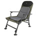 Складне крісло Bo-Camp Carp Black/Grey/Green (1204100) максимальне навантаження 150 кг сталевий каркас висота сидіння 35-45 см