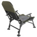 Складне крісло Bo-Camp Carp Black/Grey/Green (1204100) максимальне навантаження 150 кг сталевий каркас висота сидіння 35-45 см