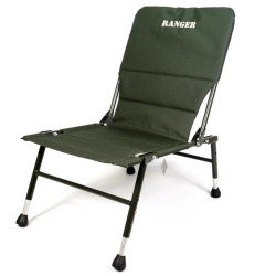 Коропове крісло Ranger Fisherman Light Арт. RA 2224 регульована висота сталевий каркас оксфорд 600D темно-зелене 130 кг