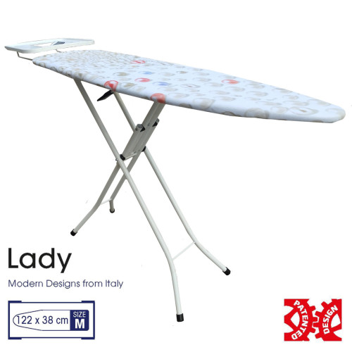 Прасувальна дошка Casa Si Lady 122x38 White/Perls регульована висота 76-92 см сітчаста основа