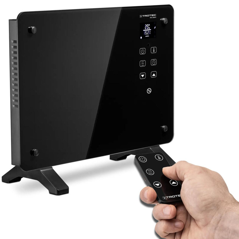 Тепловентилятор Trotec TFC 220 E 2200W Black керамічний 4 режими пульт ДУ ЖК дисплей обігрів до 26 кв. м