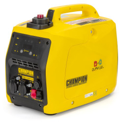 Інверторний генератор Champion 2 кВт 82001i-DF-EU бензин і газ 1.6 кВт тривале використання до 11 год 53 дБ Інверторний генератор Champion 2 кВт 82001i-DF-EU бензин і газ 1.6 кВт тривале використання до 11 год 53 дБ