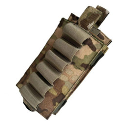 Підсумок для нарізних патронів Cordura 1050D 12 калібру 6+6 шт мультикам легкий ергономічний MOLLE Підсумок для нарізних патронів Cordura 1050D 12 калібру 6+6 шт мультикам легкий ергономічний MOLLE
