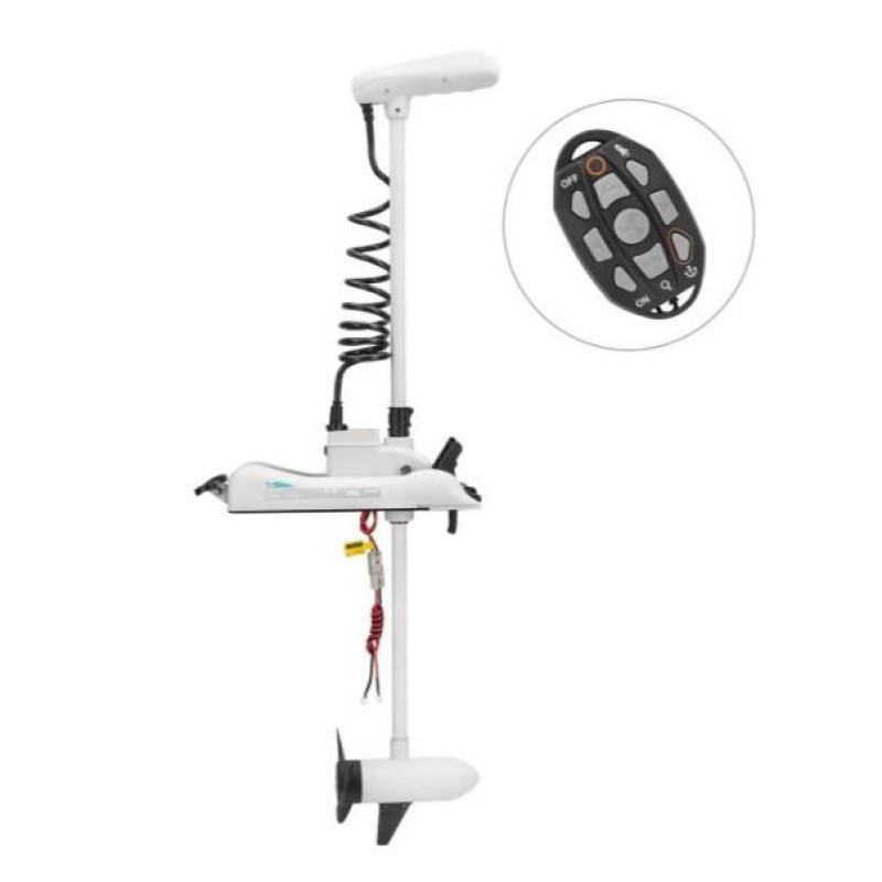 Електромотор Haswing CaymanB 80Lbs 24V GPS білий з дистанційним керуванням та графітовими щітками