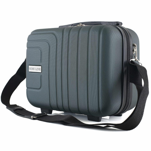 Б'юті-кейс Semi Line T5761-1 Petrol 18L ABS-пластик з перегородкою 30.5x31x16.5 см для ручної поклажі