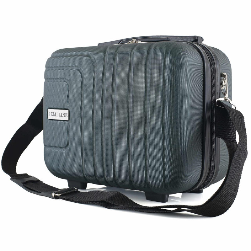 Б'юті-кейс Semi Line T5761-1 Petrol 18L ABS-пластик з перегородкою 30.5x31x16.5 см для ручної поклажі