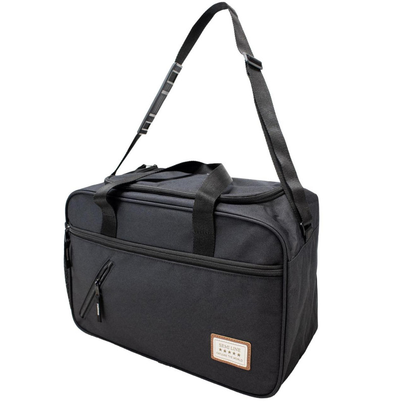 Сумка дорожня Semi Line 20 Black T5785-4 600D Polyester PVC вологозахисна 20 л регульований ремінь