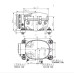 Компресор Anuodan ZH25G 12/24 Вольт R-134a для автохолодильника компактний ефективний