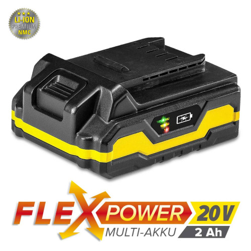 Акумулятор Trotec 20V 2 Ah Flexpower Li-Ion швидка зарядка жовтий/чорний для електроінструмента