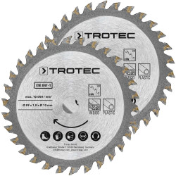 Диск пильний Trotec 3 TCT 89х10х1.8 HW30 Дерево/Пластик (2 шт) (6215001303) для дерева та пластика Диск пильний Trotec 3 TCT 89х10х1.8 HW30 Дерево/Пластик (2 шт) (6215001303) для дерева та пластика