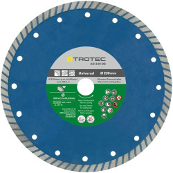 Диск відрізний алмазний Trotec Turbo Cutting Edge 230х22.23х2.5 для різання каменю бетону 10 мм турбо-кромка Диск відрізний алмазний Trotec Turbo Cutting Edge 230х22.23х2.5 для різання каменю бетону 10 мм турбо-кромка