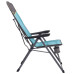 Крісло розкладне Uquip Justy XL Blue/Grey висока спинка 3 рівні нахилу підстаканник макс 120 кг