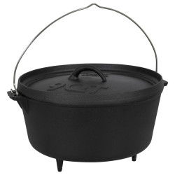 Казан Bo-Camp Dutch Oven 31 см 7.1 л чавунний чорний для кемпінгу та дому з антипригарним покриттям Казан Bo-Camp Dutch Oven 31 см 7.1 л чавунний чорний для кемпінгу та дому з антипригарним покриттям
