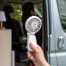 Акумуляторний вентилятор Bo-Camp Mini Fan With Clamp Білий 2 швидкості 2.5 Вт USB зарядка підсвітка