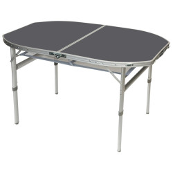 Стіл Bo-Camp Case Model Oval 120x80 см сірий алюмінієвий регульована висота 36/70 см для кемпінгу максимальне навантаження 30 кг Стіл Bo-Camp Case Model Oval 120x80 см сірий алюмінієвий регульована висота 36/70 см для кемпінгу максимальне навантаження 30 кг