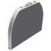 Стіл Bo-Camp Case Model Oval 120x80 см сірий алюмінієвий регульована висота 36/70 см для кемпінгу максимальне навантаження 30 кг
