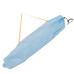 Складне крісло Bo-Camp Saint-Malo Pastel Blue 80 кг сталева конструкція Oxford Polyester 600D для пляжу та кемпінгу