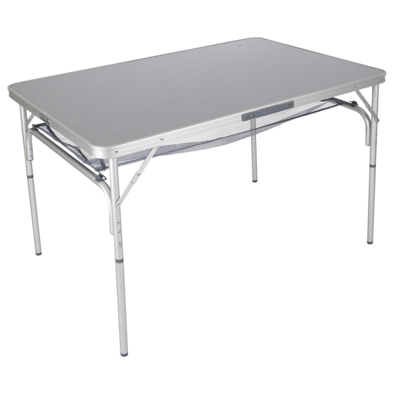 Стіл Bo-Camp Premium 118x78 см Сірий термостійка стільниця висота 37/70 см легкий алюмінієвий каркас