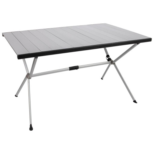 Стіл Bo-Camp Lamel 121x80 см Алюміній складаний сріблястий максимальне навантаження 35 кг для кемпінгу