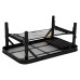 Стіл Bo-Camp Woodbine 56x34 см Чорний/Деревний вигляд Регульована висота 24/45 см Легкий алюмінієвий каркас
