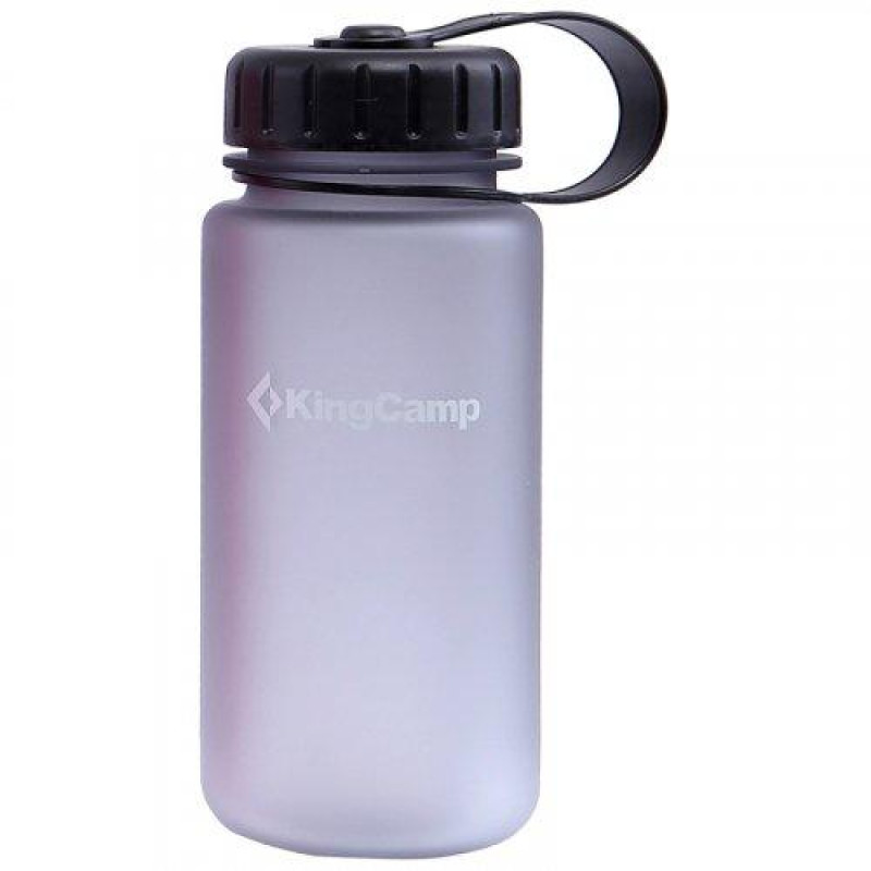 Бутилка для води KingCamp Tritan Bottle 400ML сірий легка зручна для подорожей з петлею для перенесення