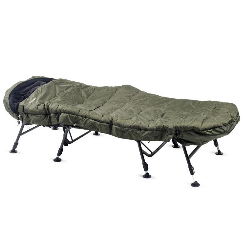 Карпова розкладушка Ranger BED 81 Sleep System з матрасом 5 см і спальним мішком -15°C для комфортного відпочинку на природі