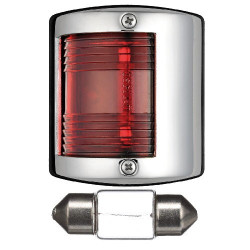 Вогонь бортовий Osculati Utility 85 червоний 12 В 10 Вт корпус з нержавіючої сталі для суден до 12 метрів Вогонь бортовий Osculati Utility 85 червоний 12 В 10 Вт корпус з нержавіючої сталі для суден до 12 метрів