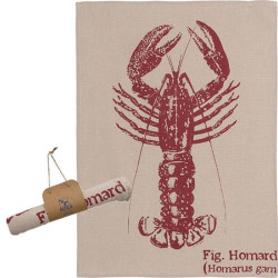Кухонное полотенце Batela Lobster 70х50 см из бавовни стильний пісочний дизайн с изображением лобстера Кухонное полотенце Batela Lobster 70х50 см из бавовни стильний пісочний дизайн с изображением лобстера