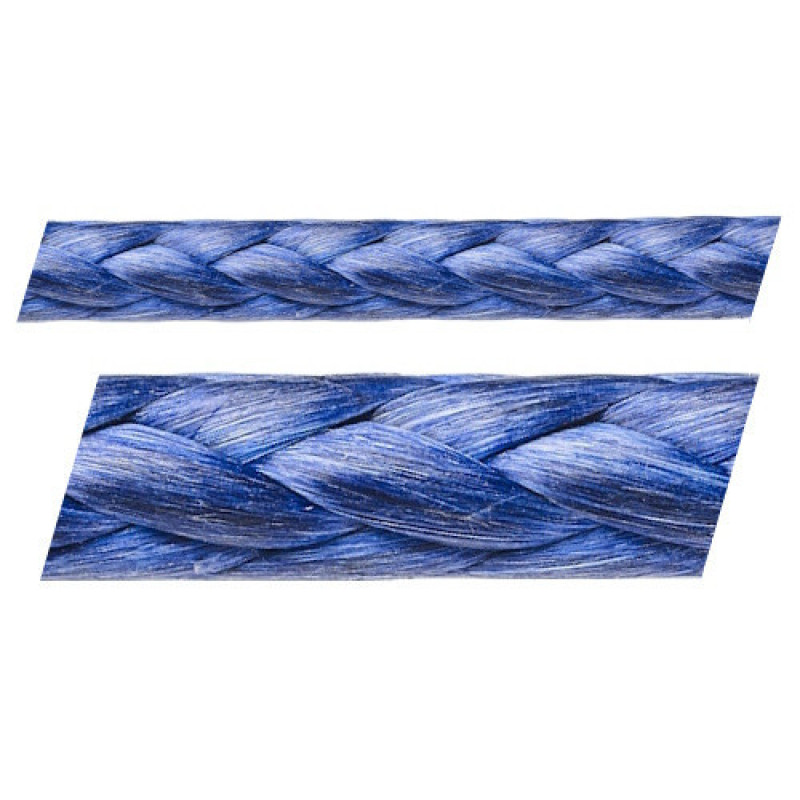 Трос Marlow Dyneema D12 78 4 мм розривне навантаження 2060 кг синій високоміцний для фалів та відтяжок