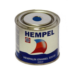 Фарба HEMPALIN ENAMEL темно-синя 200 мл алкідна атмосферостійка для сталевих та дерев'яних конструкцій