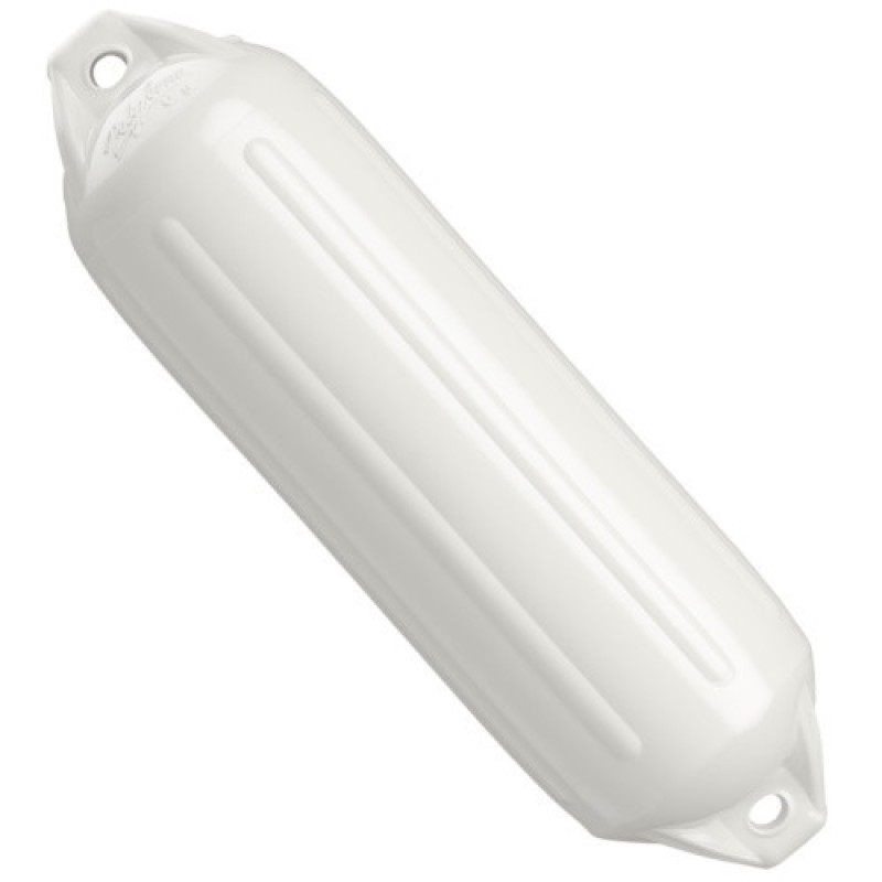 Кранець Polyform NF-4 білий діаметр 16.3 см для човнів 20-25 футів посилена конструкція надійність і довговічність