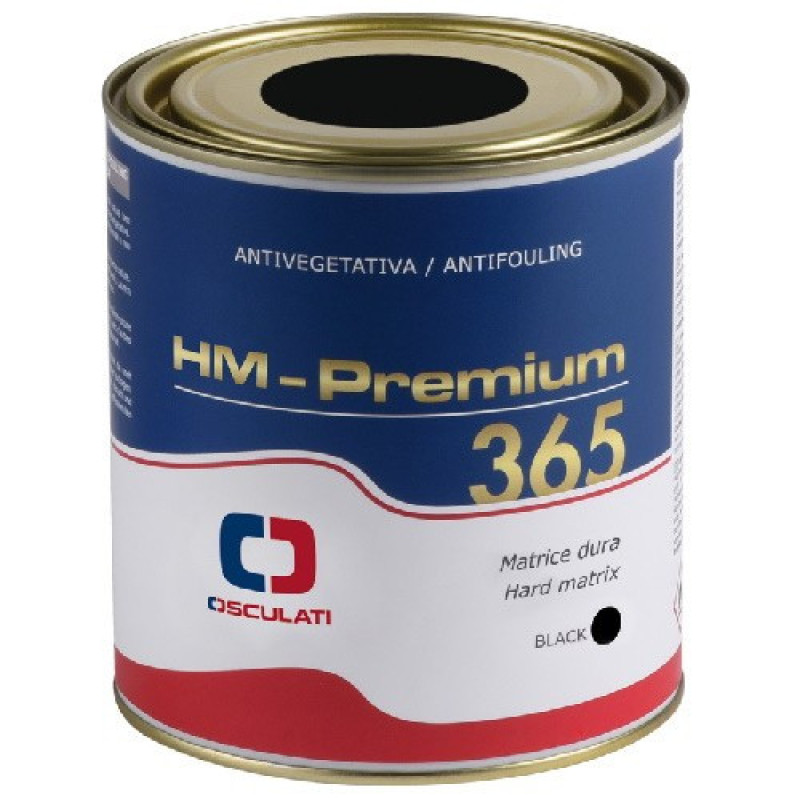 Фарба необростаюча HM Premium 365 чорна 750 мл для алюмінію без міді швидко сохне ідеальна для яхт і катерів