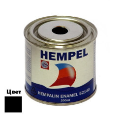 Фарба HEMPALIN ENAMEL чорна 02 л атмосферостійке покриття висока еластичність стійкість до солоної води Фарба HEMPALIN ENAMEL чорна 02 л атмосферостійке покриття висока еластичність стійкість до солоної води